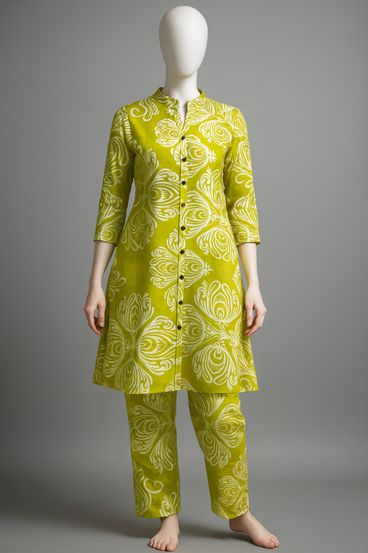 Chinese Collared Co-Ord Sets