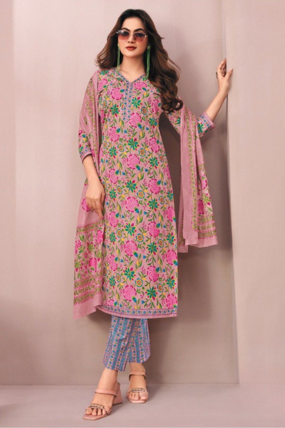 Pure Cotton Dress Material (Unstitched)