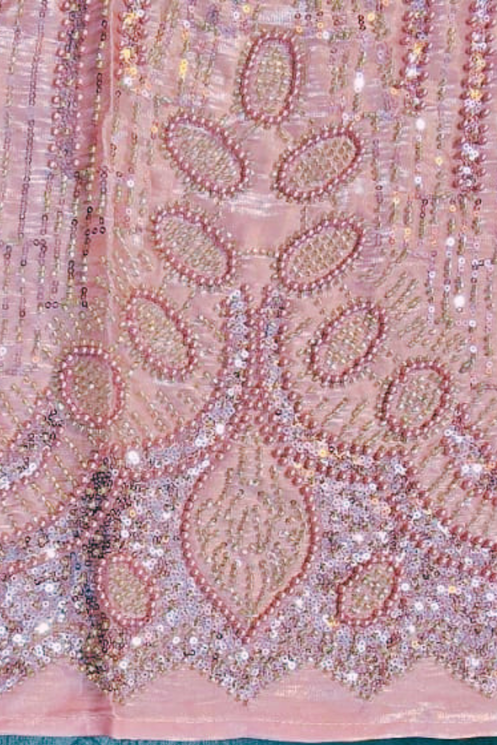 Heavy Self Pearls Dress (UNSTITCHED)