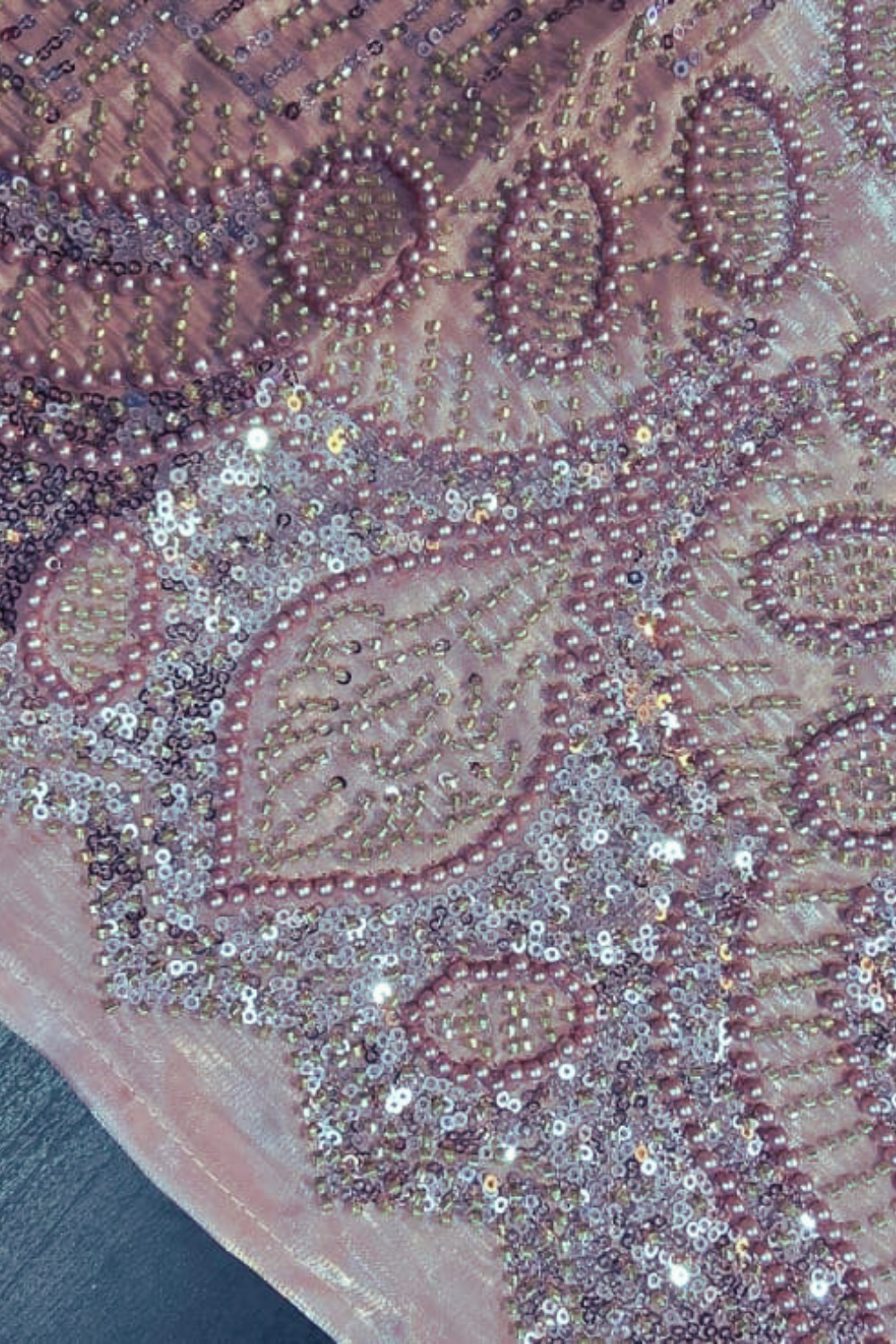 Heavy Self Pearls Dress (UNSTITCHED)