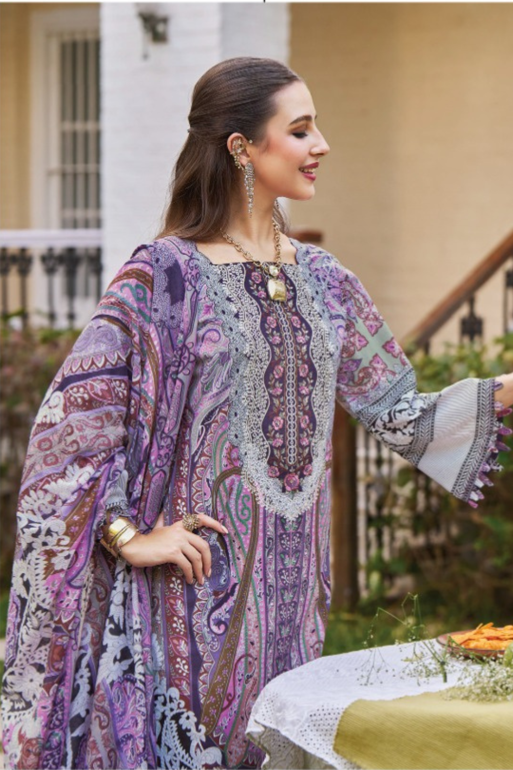 Heavy Embroidered Designer Pakistani Cotton Dresses (UNSTITCHED)