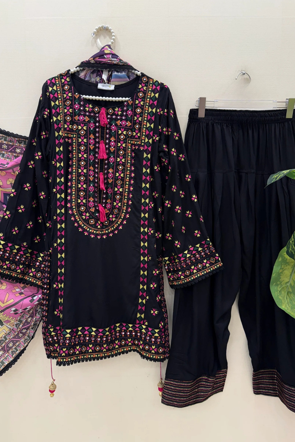 Classic Afghani Farshi Shalwar (Readymade)
