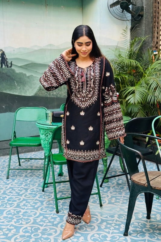 Self-Embroidered Suit (Readymade)