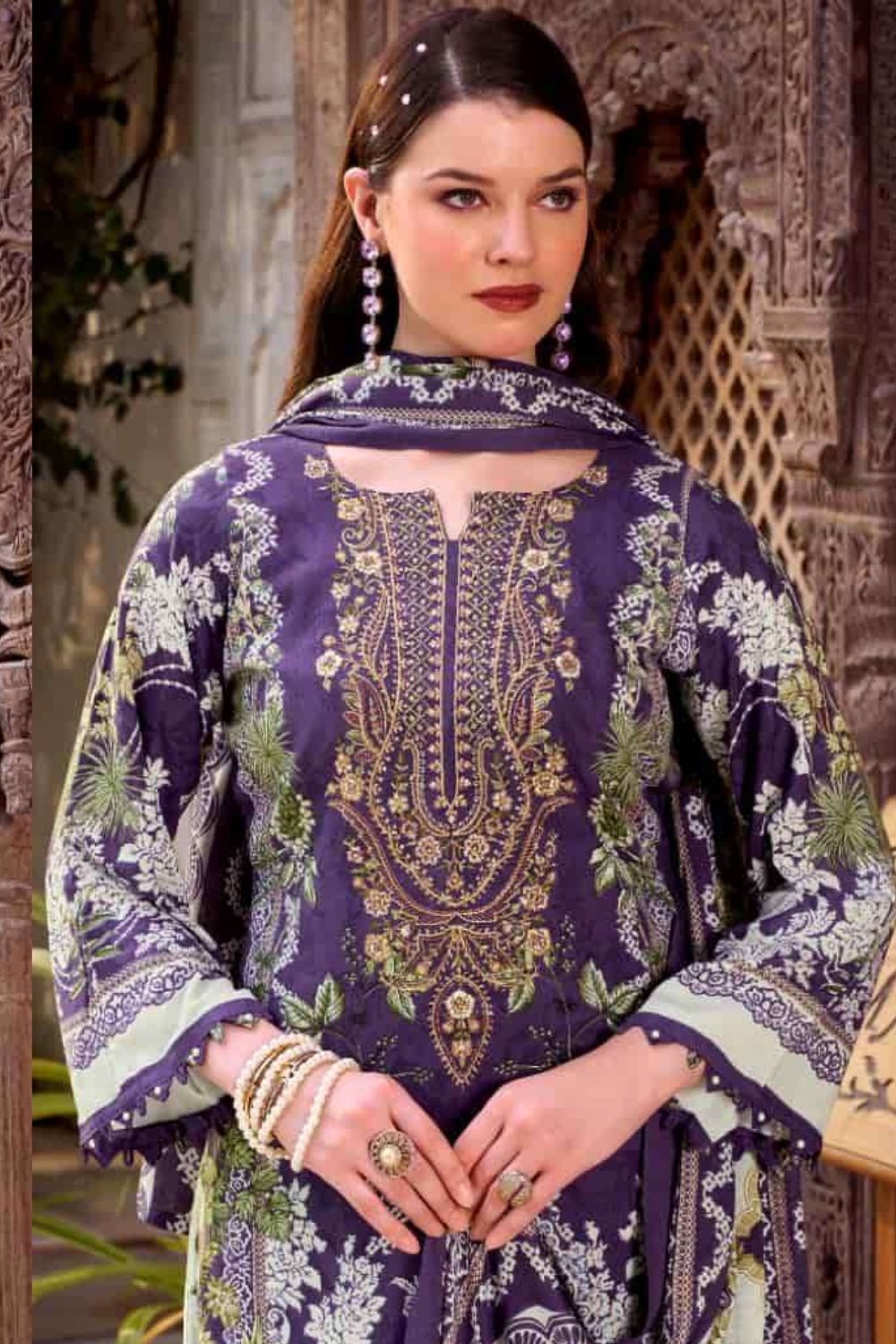 Exclusive Designer Rayon Suits (UNSTITCHED)