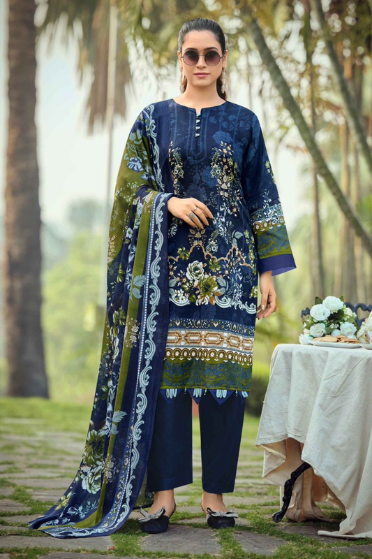 Printed Pure Lawn Cotton Suits (UNSTITCHED)