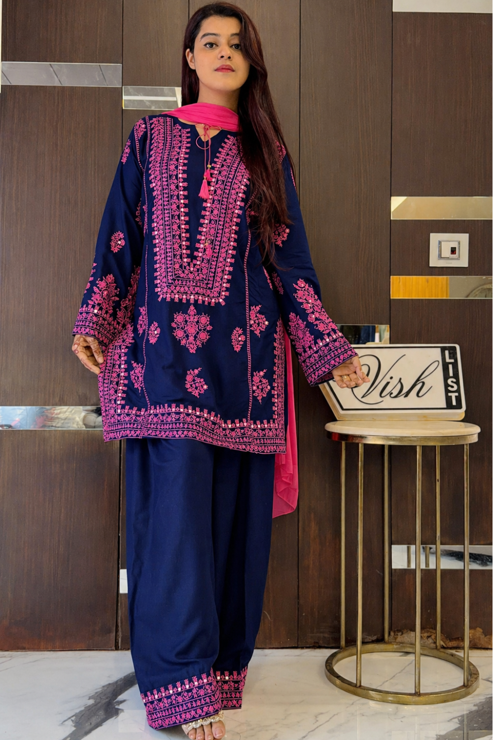 Premium Pakistani Embroidered Suit (Readymade)